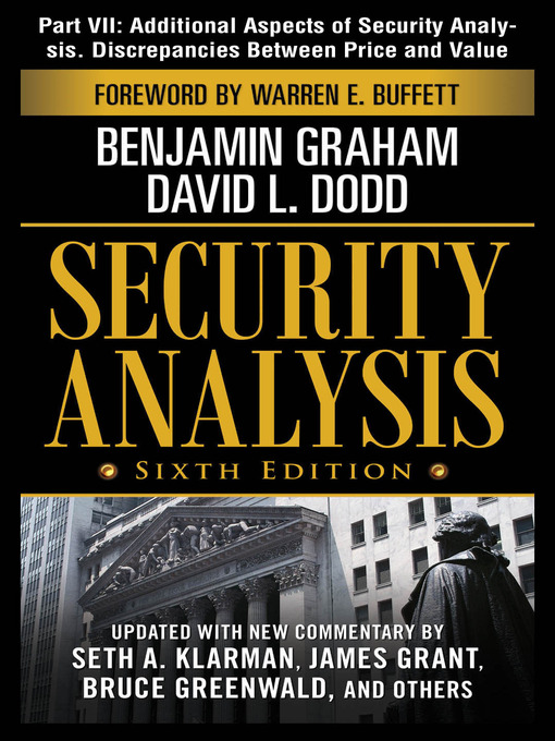 Title details for Additional Aspects of Security Analysis. Discrepencies Between Price and Value by Benjamin Graham - Wait list